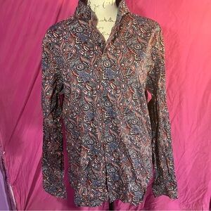 Stylish Paisley Button Down Shirt